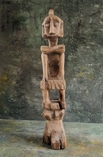 Antique Oceanic Ancestral GUARDIAN Sculpture - - tribal Papua Kowar?  Dayak?