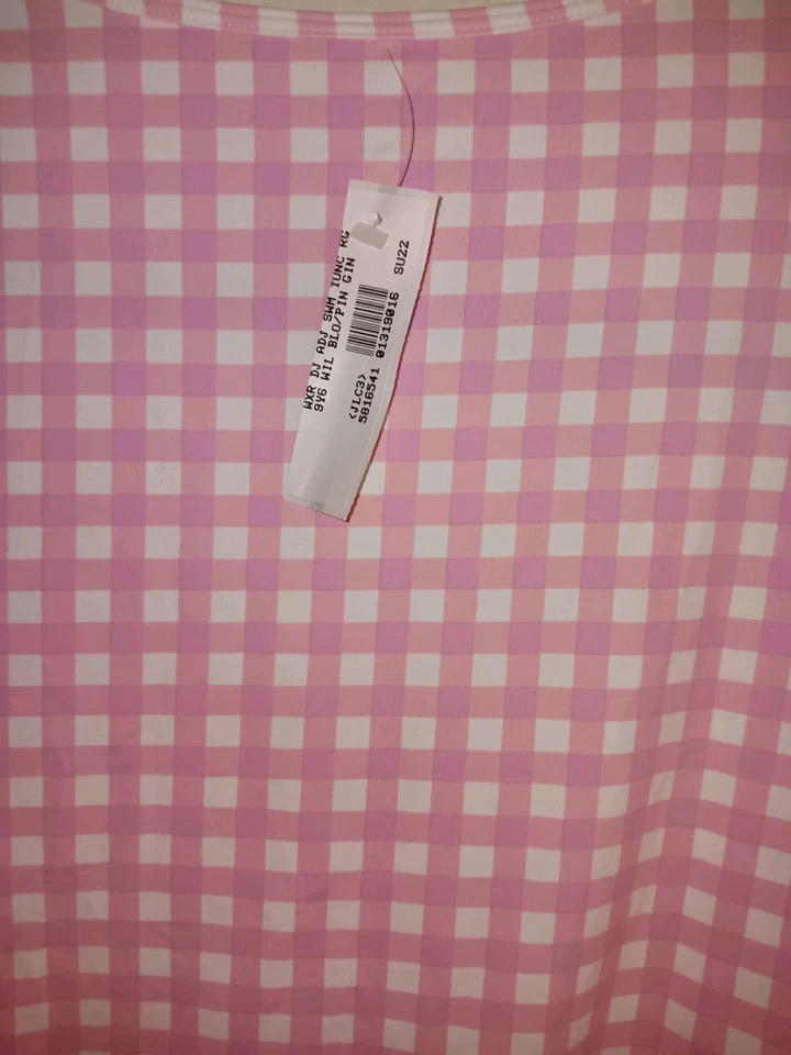 Lands End Mujer Plus Suze 2X Traje de Baño Manga Larga Encubrimiento Túnica Camisa Vestido Foto 3 de 4