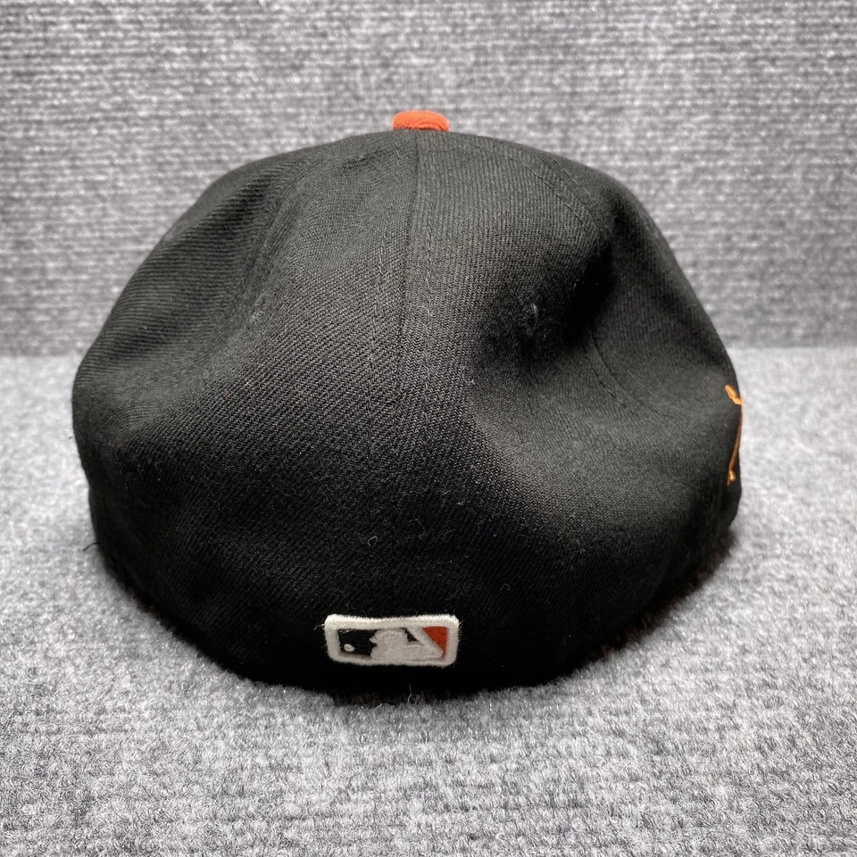 Gorra ajustada de los Gigantes de San Francisco para hombre 7 negra naranja MLB béisbol nueva era Foto 3 de 4