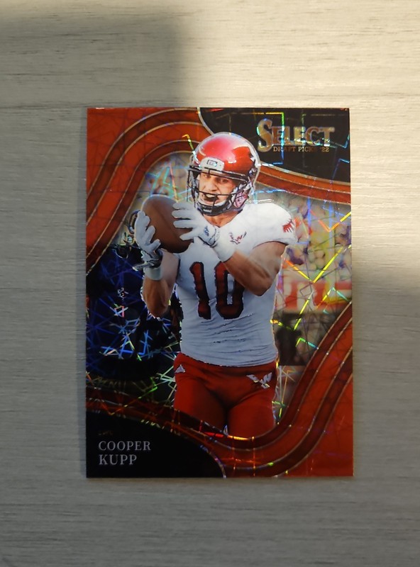 2022 Panini Select Draft Picks - Field Level Cooper Kupp #144 Red Lazer Prizm