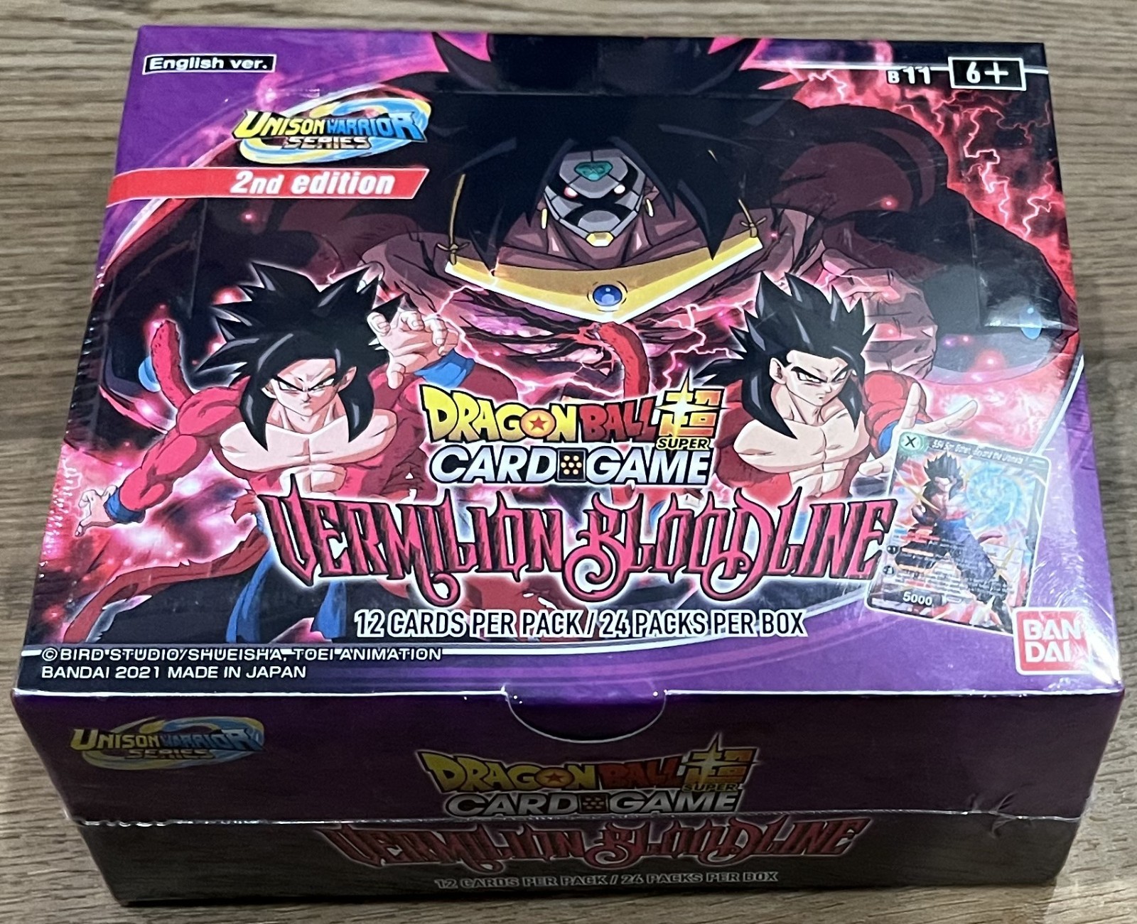 DRAGONBALL VERMILION BLOODLINE 2nd Ed BOOSTER BOX Dragon Ball CCG TCG 24 packs