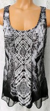 LIVE AND LET LIVE Tank Top S Animal Print Lay...