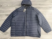 M&S giacca/cappotto uomo puffer taglia 5XL/56-58 pollici petto piuma e piumino/nuovo con etichette