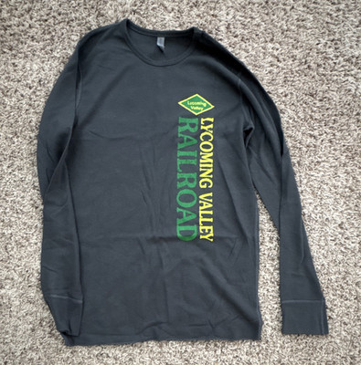 Next Level Apparel M Gray Crew Neck Sleeve Lycoming Valley Railroad Tee
