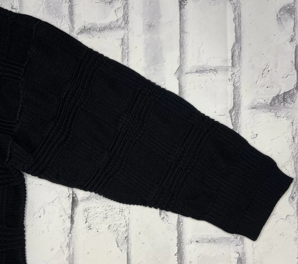 *NEW* Pendleton Jamison Square Waffle-Knit Women's Black Lightweight Top; M - Image 2 of 4