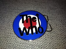 The Who 2005 Belt Buckle Bravado Logo Circle Painted Rock N Roll