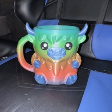 3D Printed Highland Cow Pint Ice Cream Holder ? Fits pints ? Spoon Slots