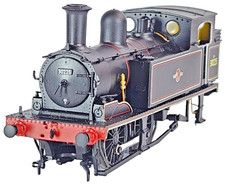 Kernow K2104 OO Gague Adams O2 Tank Loco 30225 BR Black Crest Runner Boxed Read.