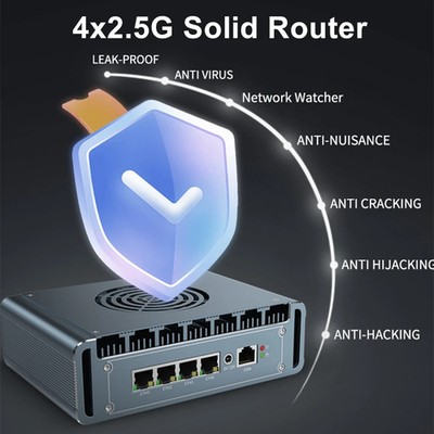 New Solid Intel N100 Firewall Mini PC 4x i226 J6412 6305 pfSense PVE  Firewall