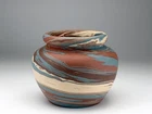 Early NILOAK Art Pottery Mission Swirl Cabinet Vase c. 1920's