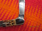 Case 61749L Single Lock Blade Knife,Bone Handles 5 Dots 5X's — photo 2