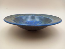 Töpferei Falck-Nicolaisen Herzhorn Schale Studiokeramik Kristallglasur 70er