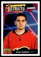 2020-21 Upper Deck UD Portraits Artem Zagidulin Calgary Flames #P-88