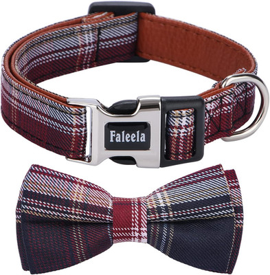 Soft &Comfy Bowtie Dog Collar,Detachable and Adjustable Bow Tie Collar,for Small