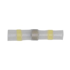 Image of Sealey Heat Shrink Butt Connector Solder Terminal 12-10 AWG, Yellow - Pack of 25