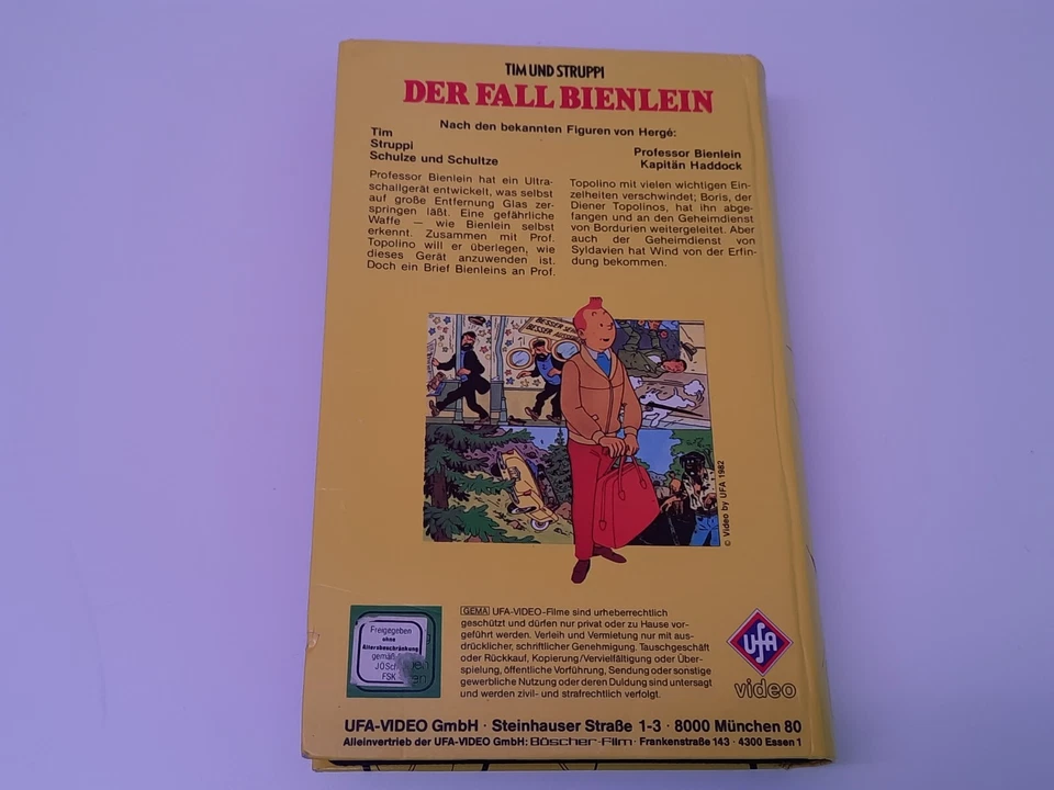 Tim und Struppi: Der Fall Bienlein 1961 VHS German PAL UFA Video Hartbox - Bild 2 von 4