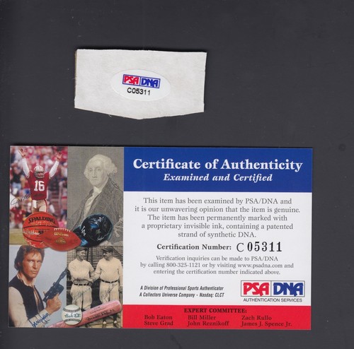 Ben Hogan Small 1x2 inch Autograph Cut PSA/DNA - Picture 2 of 2