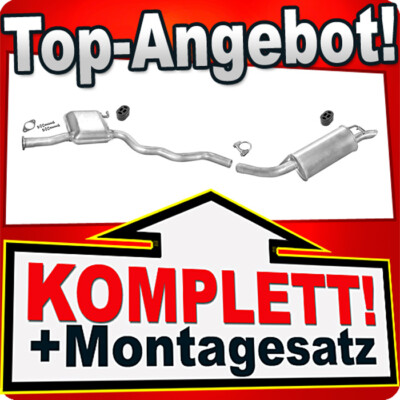 Auspuff für FORD SIERRA 2.0 SCHRÄGHECK, STUFENHECK und KOMBI Auspuffanlage