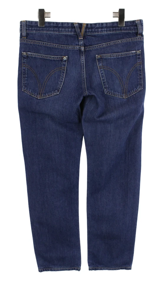 DOLCE & GABBANA Very Tight Vaqueros Hombres W34 Cremallera Muy Bajo Fade Efecto - Imagen 2 de 4