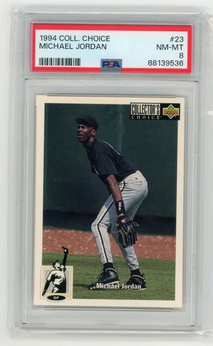 1994 Collectors Choice #23 Michael Jordan PSA 8 NM-MT White Sox