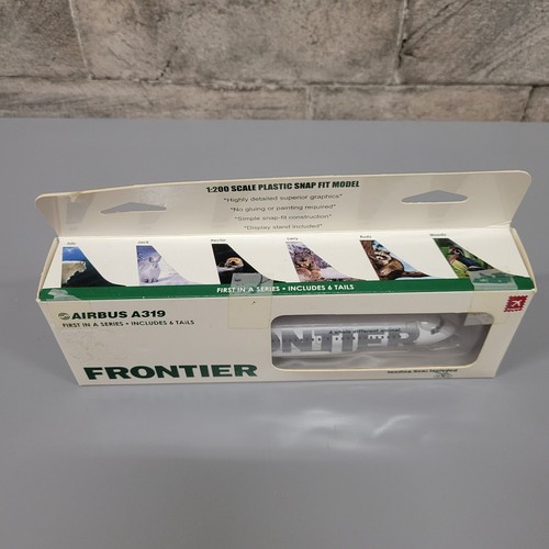 Hogan Wings Frontier Airlines Airbus A319 with 6 Tail Designs Flugzeugmodell 1/200 - Bild 6 von 8