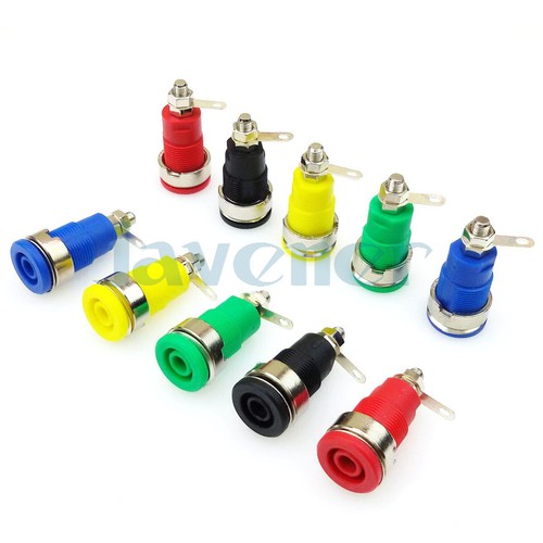 LOTE5 4mm PA44 Poste de Encuadernación Banana Plug Jack Panel de Seguridad Enchufe BS4301 - Imagen 1 de 3