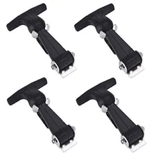 4 Packs Rubber Flexible Hasp T-Handle Draw Latches (Style 1.)