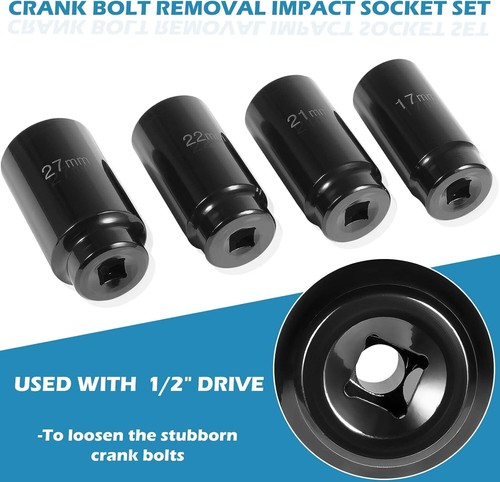 Juego de 4 llaves de vaso de tornillo de manivela Harmonical Balancer llave de vaso - Imagen 3 de 10