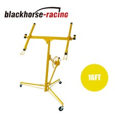 16FT Drywall Lift Plasterboard Panel Rolling Lifter Lockable Industrial Tool