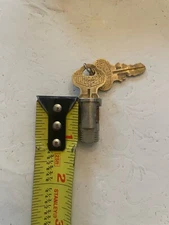 Chicago Lock Co w/ 2 keys- NOS Challenger Hot Nut Machine lock- Asco Nut- #2161