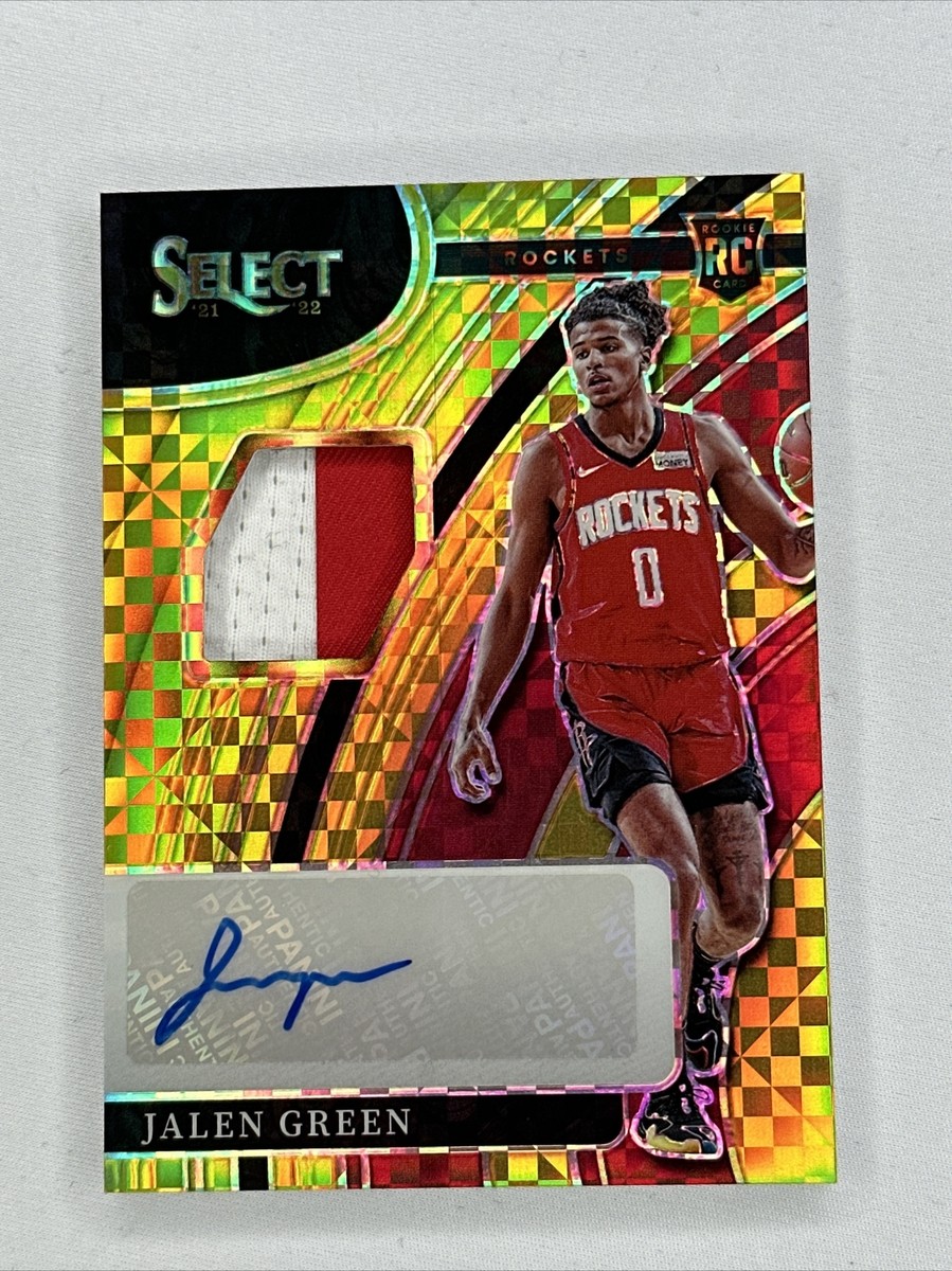 2021-22 Select Jalen Green Gold RPA #10/10 RC ROOKIE 2 Color 2021-22 Select Jalen Green Gold RPA #10/10 RC ROOKIE 2 Color