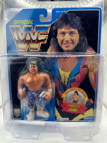 WWF Hasbro Series 10 Marty Jannetty Dark Blue Card...