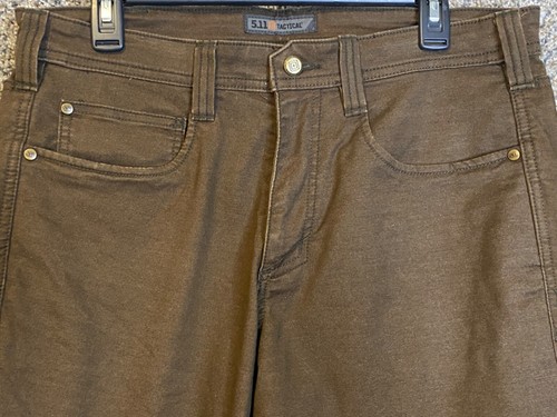 511 Tactical Ripstop 5 Pocket Jeanshose Herren 32x30 Rootbeer braun