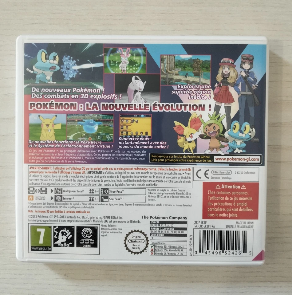 Pokemon Y Nintendo 3DS 2DS Originale Italiano EUR X Rubino Omega Zaffiro Alpha, foto 2 di 4