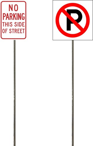 N Scale - No Parking Signs - 4 pack variations - Picture 6 of 7