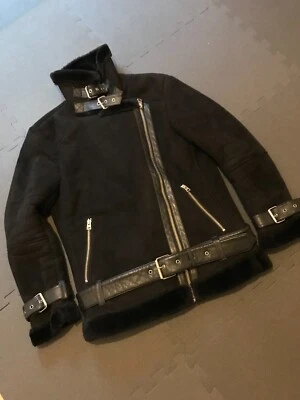 Damen Velourjacke mit Kunstfell und Schnallen von Topshop - wie neu!!! - Bild 1 von 4