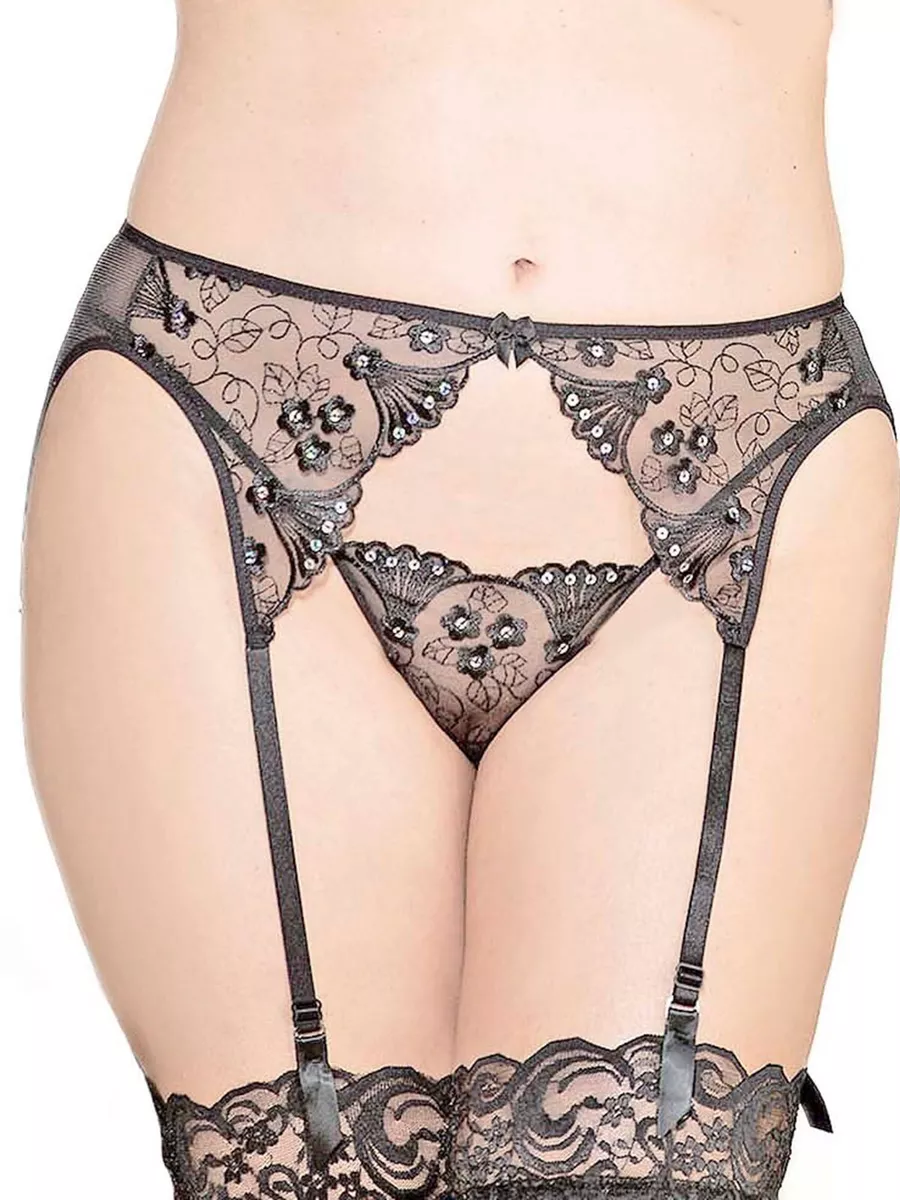 Plus size garter belts and clearance stockings