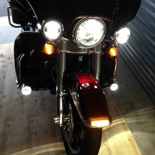 881 Xenon White LED Passing Spot Lights Bulbs For Harley Davidson Electra Glide - Bild 11 von 11