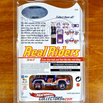 Hot Wheels RLC Real Riders Baja Bruiser 9940/10000 Blue Race Team