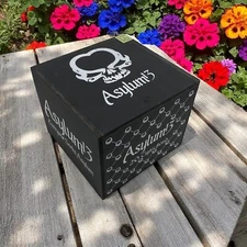 Asylum 13 80x6 Empty Wooden Cigar Box 6.75x6.75x5.5