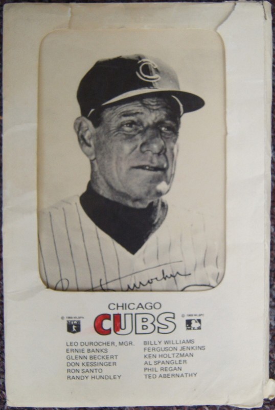 1969 SET OF 12 CHICAGO CUBS Picture Pack Black & White Photos WITH ENVELOPE MLB