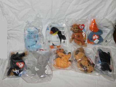 9 Stück ty Teenie BEANIE BABIES McDonald´s Serie 2 / Sammlerstücke / ungeöffnet