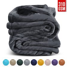 Large Throw Fleece Blanket Thick Fluffy Warm Bed Sofa Throw Camping Blankets UK