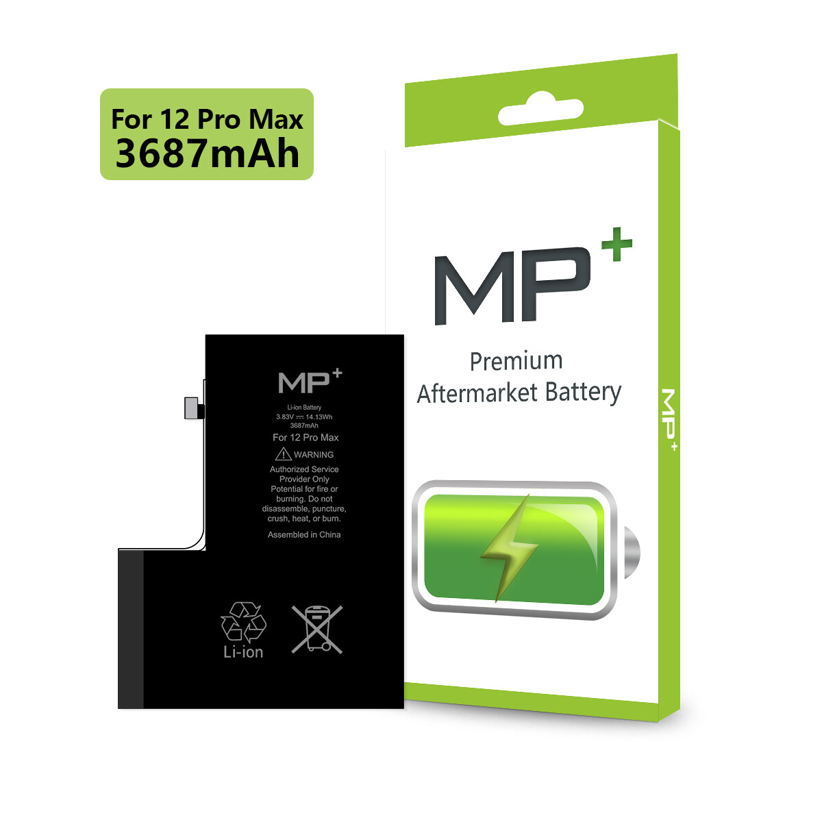 Replacement Battery for iPhone 12 Pro Max with Tool Kit and