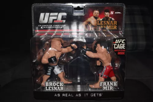 BROCK LESNAR v Mir UFC 100 Double Pack Round 5 Figure Brand New 2010