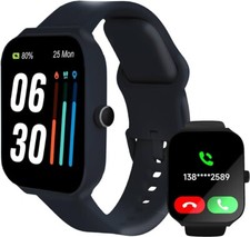 Smart Watch 1.95  HD IP68 Fitness Tracker O2 Heart Rate Compatible with Alexa