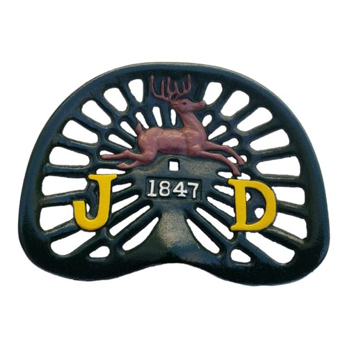 Metal Faithfully Reproduced Cast Iron John Deere Tractor Seat eBay