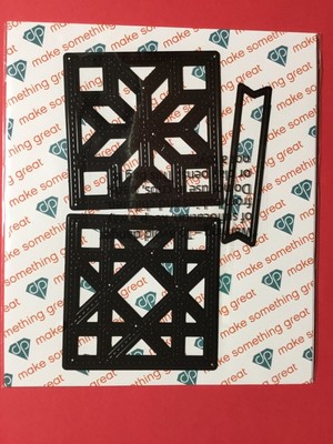 Diamond Press QUILT Dies & Sentiment Stamps Cardmaking Kit. New