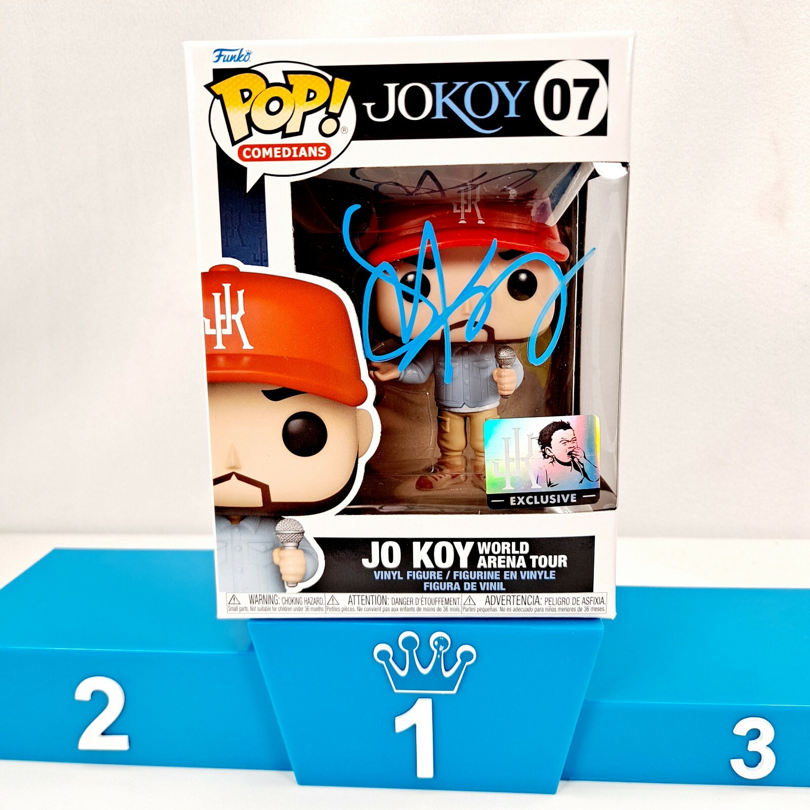 Funko Pop Jo Koy #07 Autographed Signed World Arena Tour Exclusive Blue Ink