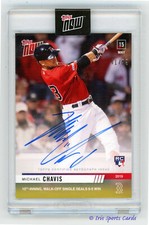 2019 Topps NOW Auto 236-A Michael Chavis RC 41/99 Boston Red Sox